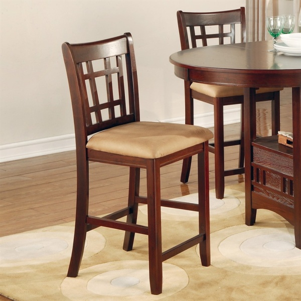 Lavon-Counter-Height-Dining-Stool-with-Warm-Brown-Finish-with-Tan-Microfiber-Upholstery-Set-of-2-by-Coaster-Fine-Furniture