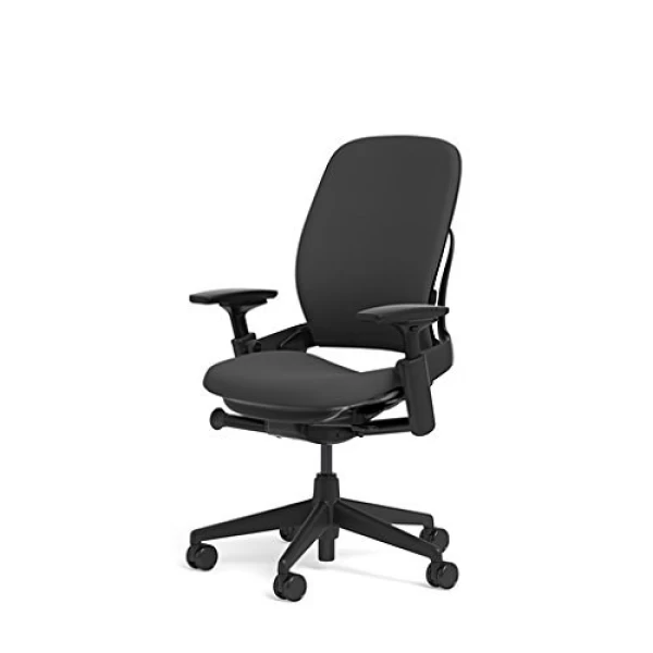 Leap Chair V2 in Black Fabric by Steelcase - Madison Seating
