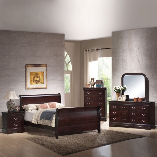 Louis Philippe Sleigh Bedroom Set