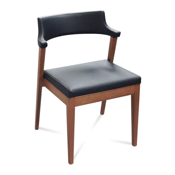 Lyra-Dining-Chair-with-Black-Leather-Upholstery-and-Walnut-Finish-by-Domitalia