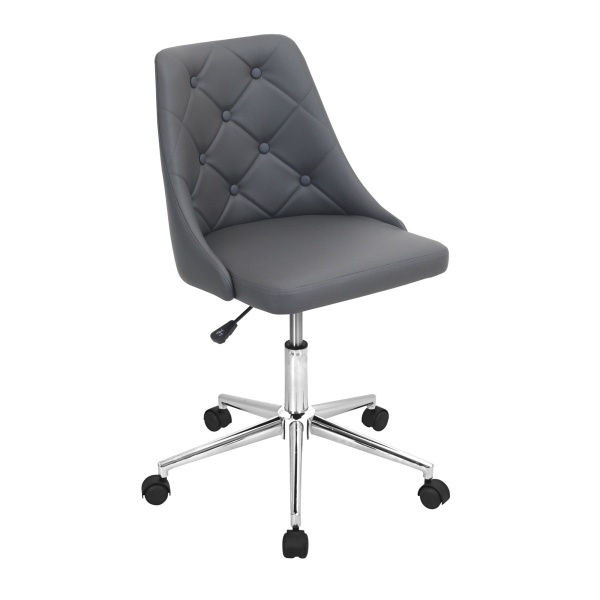 Marche-Contemporary-Adjustable-Office-Chair-with-Swivel-in-Grey-Faux-Leather-by-LumiSource