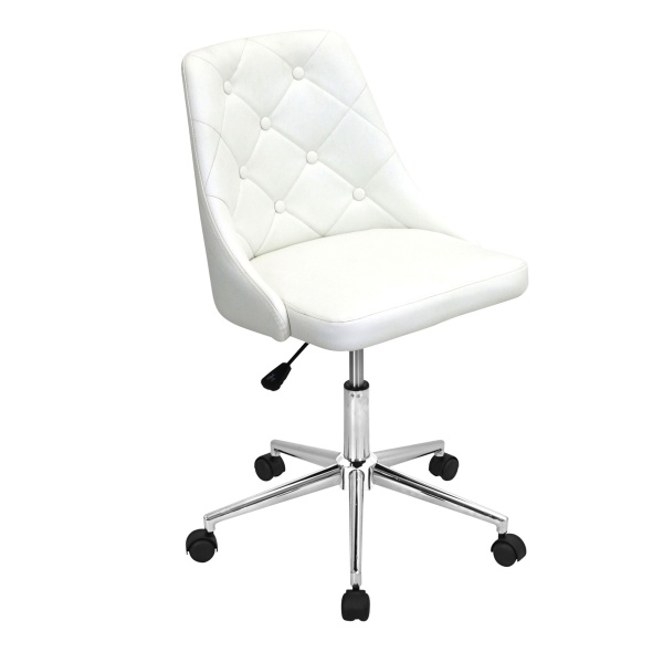 Marche-Contemporary-Adjustable-Office-Chair-with-Swivel-in-White-Faux-Leather-by-LumiSource