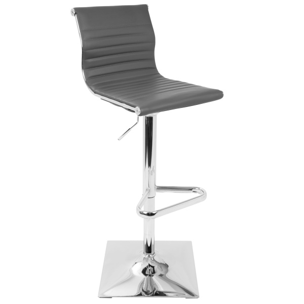 Masters-Contemporary-Adjustable-Barstool-with-Swivel-in-Grey-Faux-Leather-by-LumiSource