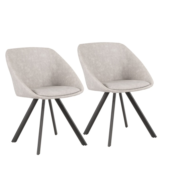 Matisse-Contemporary-Chair-in-Grey-Faux-Leather-by-LumiSource-Set-of-2