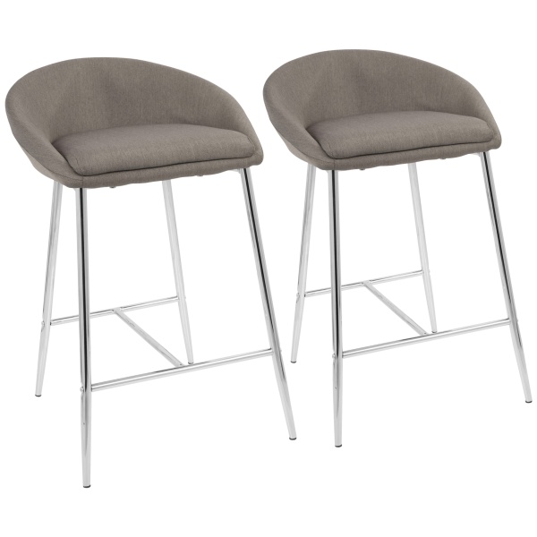 Matisse-Glam-26-Counter-Stool-with-Chrome-Frame-and-Grey-Fabric-by-LumiSource-Set-of-2