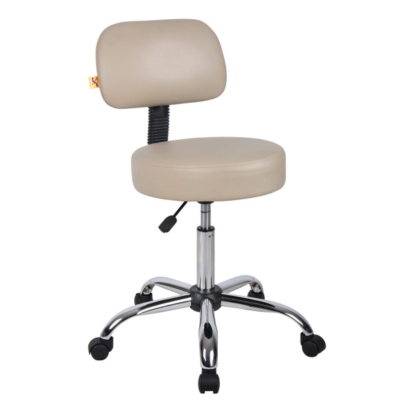 Medical-Stool-with-Beige-Caressoft-Upholstery-by-Boss-Office-Products