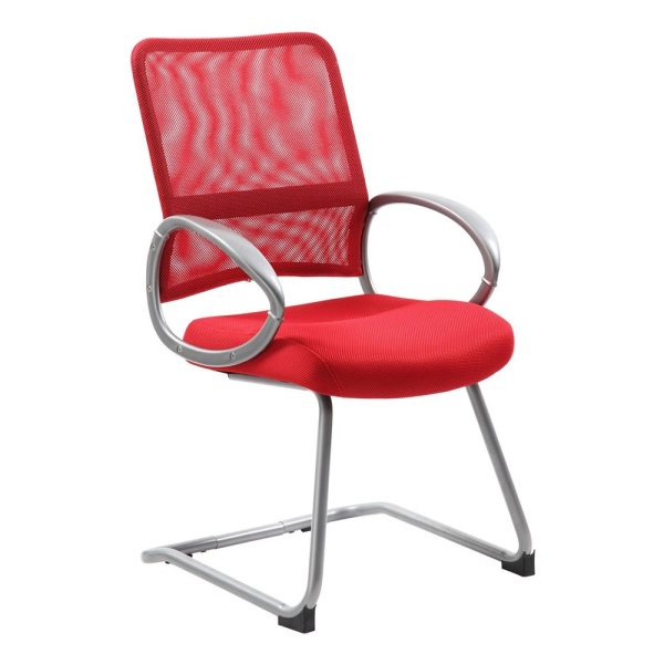 Mesh-Back-Guest-Chair-with-Red-Mesh-Upholstery-by-Boss-Office-Products