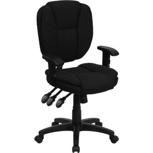 Mid-Back-Black-Fabric-Multifunction-Ergonomic-Swivel-Task-Chair-with-Adjustable-Arms-by-Flash-Furniture