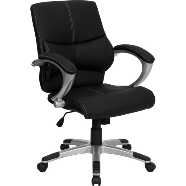 Mid-Back-Black-Leather-Contemporary-Swivel-Managers-Chair-with-Arms-by-Flash-Furniture