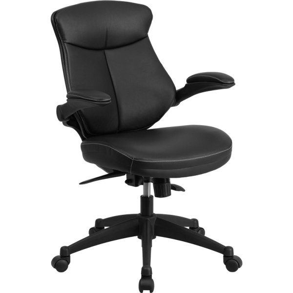 Mid-Back-Black-Leather-Executive-Swivel-Chair-with-Back-Angle-Adjustment-and-Flip-Up-Arms-by-Flash-Furniture