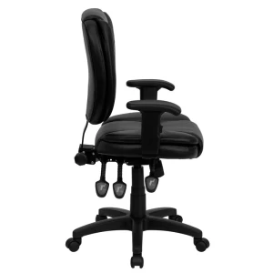 Mid-Back-Black-Leather-Multifunction-Ergonomic-Swivel-Task-Chair-with-Adjustable-Arms-by-Flash-Furniture-1