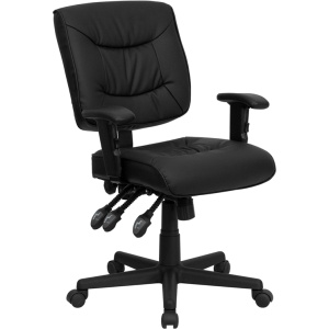 Mid-Back-Black-Leather-Multifunction-Swivel-Task-Chair-with-Adjustable-Arms-by-Flash-Furniture