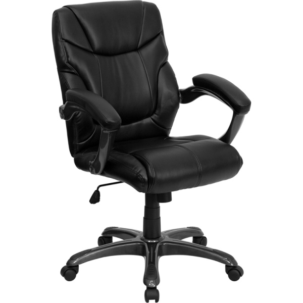 Mid-Back-Black-Leather-Overstuffed-Swivel-Task-Chair-with-Arms-by-Flash-Furniture