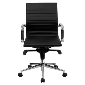 Mid-Back-Black-Ribbed-Leather-Swivel-Conference-Chair-with-Knee-Tilt-Control-and-Arms-by-Flash-Furniture-3