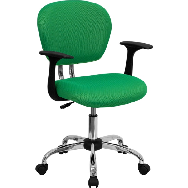 Mid-Back-Bright-Green-Mesh-Swivel-Task-Chair-with-Chrome-Base-and-Arms-by-Flash-Furniture