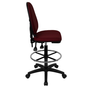 Mid-Back-Burgundy-Fabric-Multifunction-Drafting-Chair-with-Adjustable-Lumbar-Support-by-Flash-Furniture-2