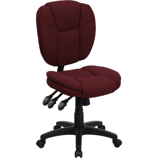 Mid-Back-Burgundy-Fabric-Multifunction-Ergonomic-Swivel-Task-Chair-by-Flash-Furniture