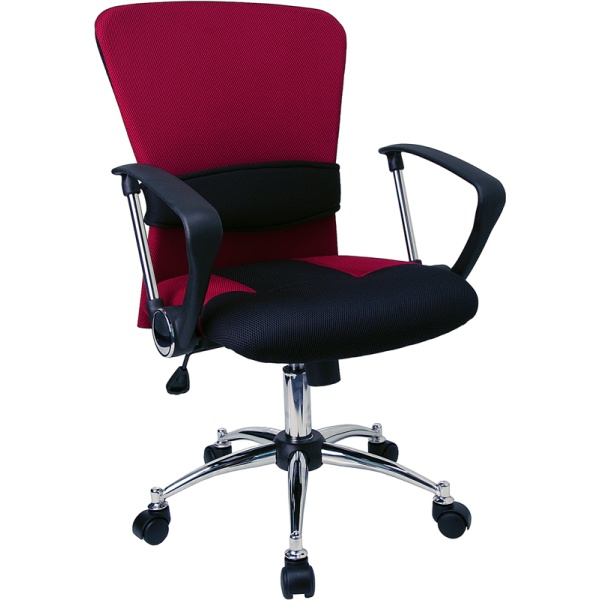 Mid-Back-Burgundy-Mesh-Swivel-Task-Chair-with-Arms-by-Flash-Furniture