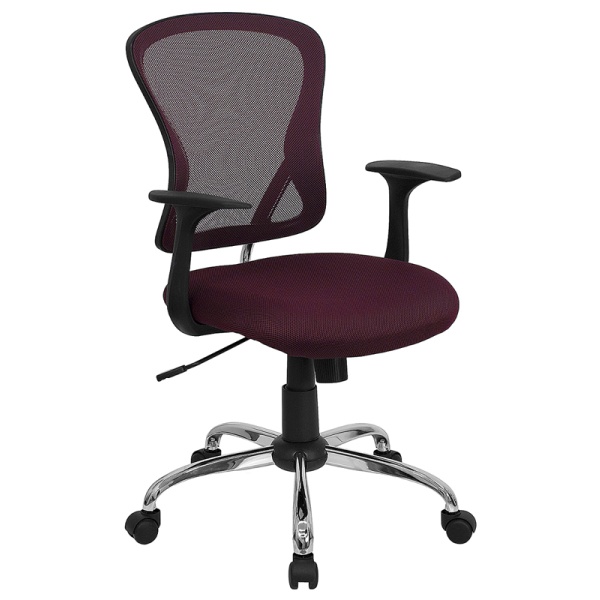 Mid-Back-Burgundy-Mesh-Swivel-Task-Chair-with-Chrome-Base-and-Arms-by-Flash-Furniture