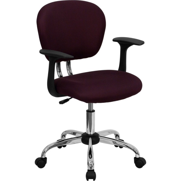 Mid-Back-Burgundy-Mesh-Swivel-Task-Chair-with-Chrome-Base-and-Arms-by-Flash-Furniture