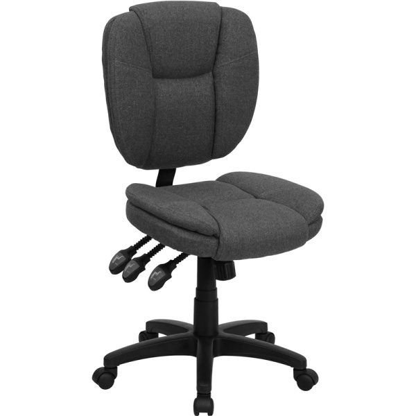 Mid-Back-Gray-Fabric-Multifunction-Ergonomic-Swivel-Task-Chair-by-Flash-Furniture