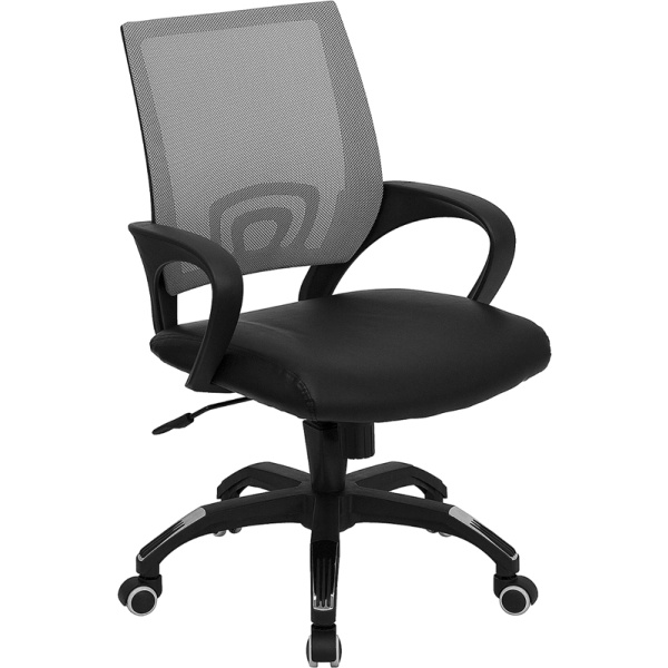 Mid-Back-Gray-Mesh-Swivel-Task-Chair-with-Black-Leather-Seat-and-Arms-by-Flash-Furniture