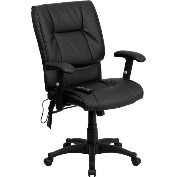 Mid-Back-Massaging-Black-Leather-Executive-Swivel-Chair-with-Adjustable-Arms-by-Flash-Furniture