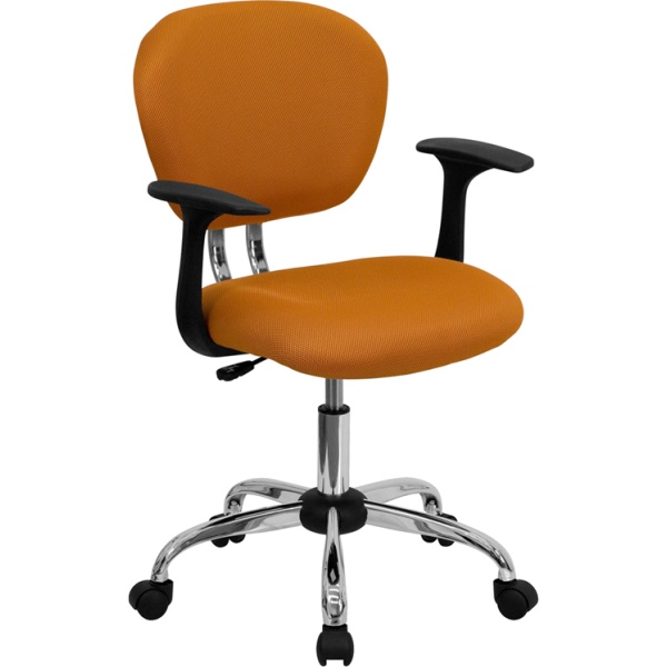 Mid-Back-Orange-Mesh-Swivel-Task-Chair-with-Chrome-Base-and-Arms-by-Flash-Furniture