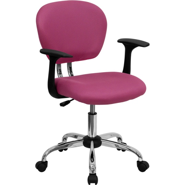 Mid-Back-Pink-Mesh-Swivel-Task-Chair-with-Chrome-Base-and-Arms-by-Flash-Furniture