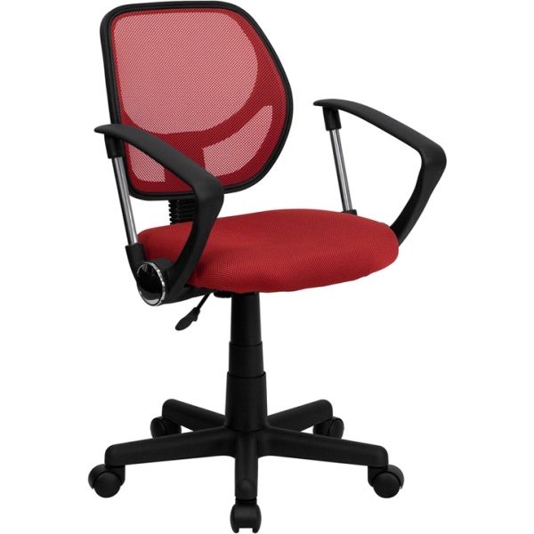 Mid-Back-Red-Mesh-Swivel-Task-Chair-with-Arms-by-Flash-Furniture