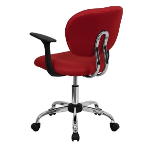 Mid-Back-Red-Mesh-Swivel-Task-Chair-with-Chrome-Base-and-Arms-by-Flash-Furniture-2