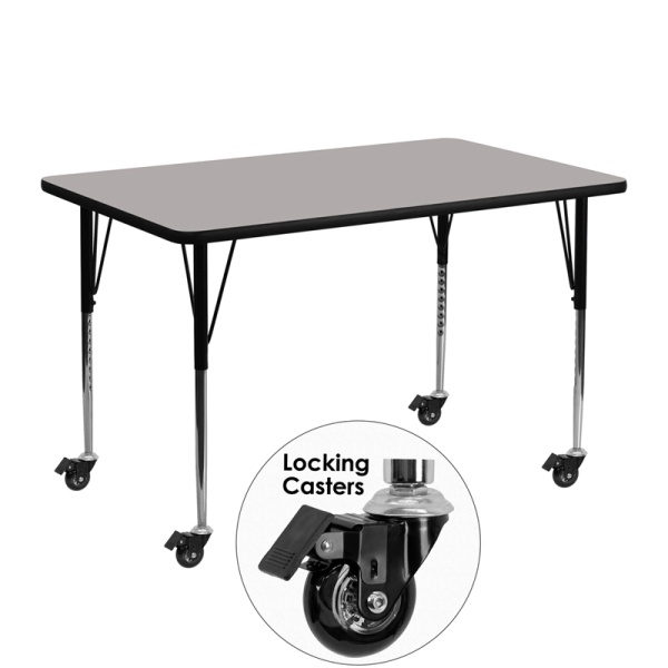 Mobile-24W-x-48L-Rectangular-Grey-HP-Laminate-Activity-Table-Standard-Height-Adjustable-Legs-by-Flash-Furniture