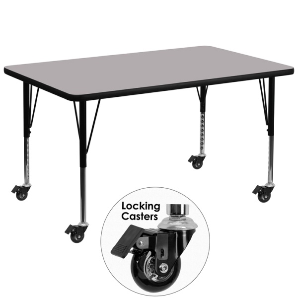 Mobile-24W-x-48L-Rectangular-Grey-Thermal-Laminate-Activity-Table-Height-Adjustable-Short-Legs-by-Flash-Furniture