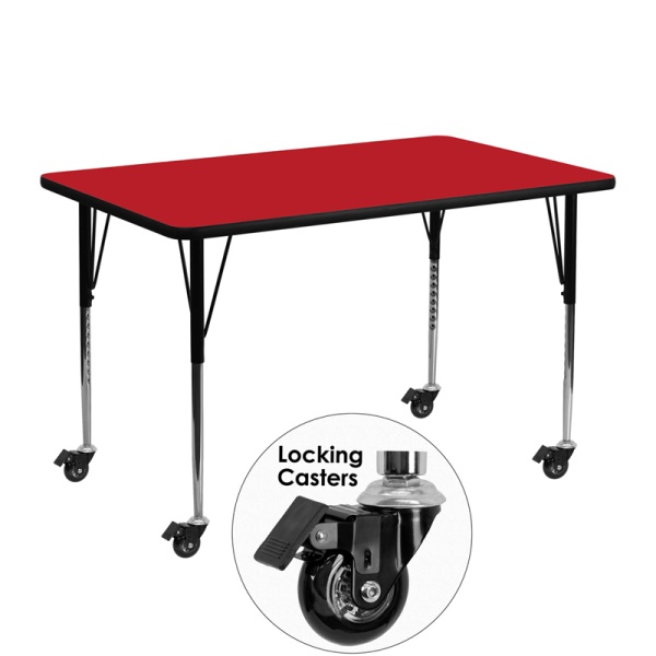 Mobile-24W-x-48L-Rectangular-Red-HP-Laminate-Activity-Table-Standard-Height-Adjustable-Legs-by-Flash-Furniture