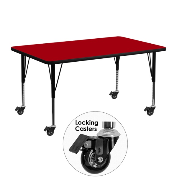 Mobile-24W-x-48L-Rectangular-Red-Thermal-Laminate-Activity-Table-Height-Adjustable-Short-Legs-by-Flash-Furniture