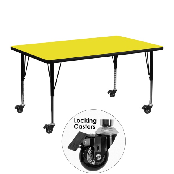 Mobile-24W-x-48L-Rectangular-Yellow-HP-Laminate-Activity-Table-Height-Adjustable-Short-Legs-by-Flash-Furniture