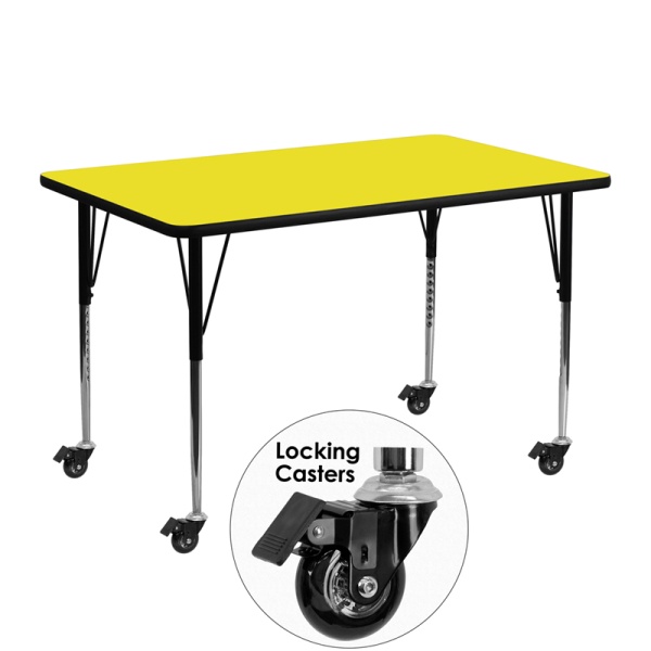 Mobile-24W-x-48L-Rectangular-Yellow-HP-Laminate-Activity-Table-Standard-Height-Adjustable-Legs-by-Flash-Furniture