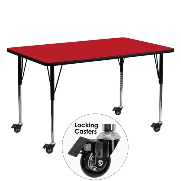 Mobile-24W-x-60L-Rectangular-Red-HP-Laminate-Activity-Table-Standard-Height-Adjustable-Legs-by-Flash-Furniture