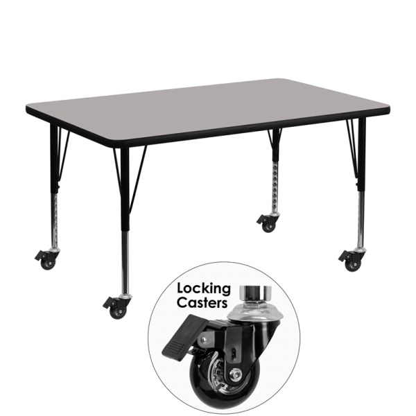 Mobile-30W-x-48L-Rectangular-Grey-HP-Laminate-Activity-Table-Height-Adjustable-Short-Legs-by-Flash-Furniture