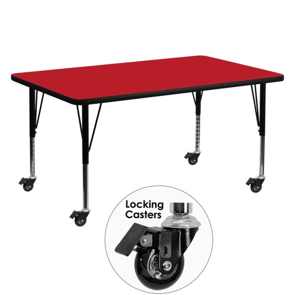 Mobile-30W-x-60L-Rectangular-Red-HP-Laminate-Activity-Table-Height-Adjustable-Short-Legs-by-Flash-Furniture