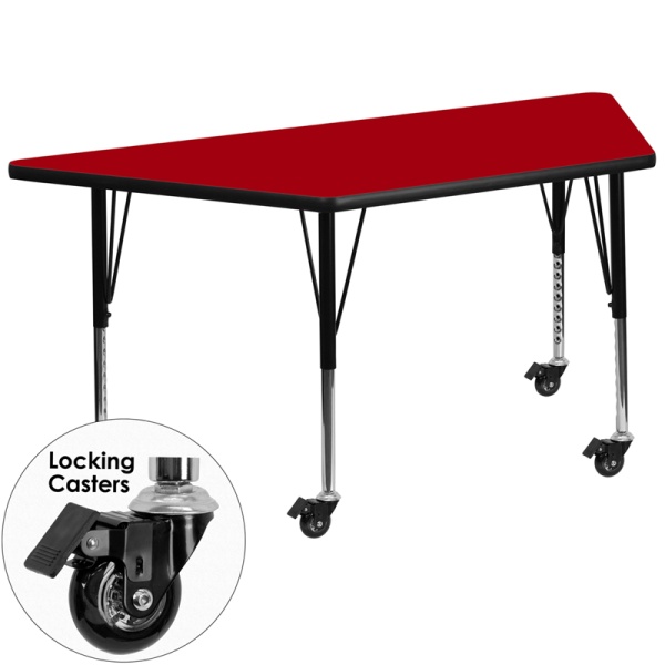 Mobile-30W-x-60L-Trapezoid-Red-Thermal-Laminate-Activity-Table-Height-Adjustable-Short-Legs-by-Flash-Furniture