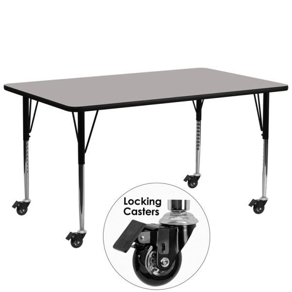 Mobile-30W-x-72L-Rectangular-Grey-HP-Laminate-Activity-Table-Standard-Height-Adjustable-Legs-by-Flash-Furniture