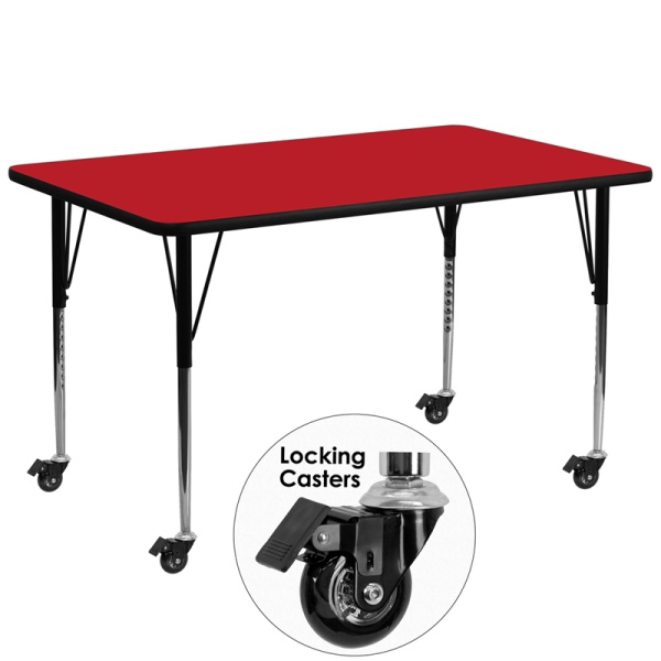 Mobile-30W-x-72L-Rectangular-Red-HP-Laminate-Activity-Table-Standard-Height-Adjustable-Legs-by-Flash-Furniture