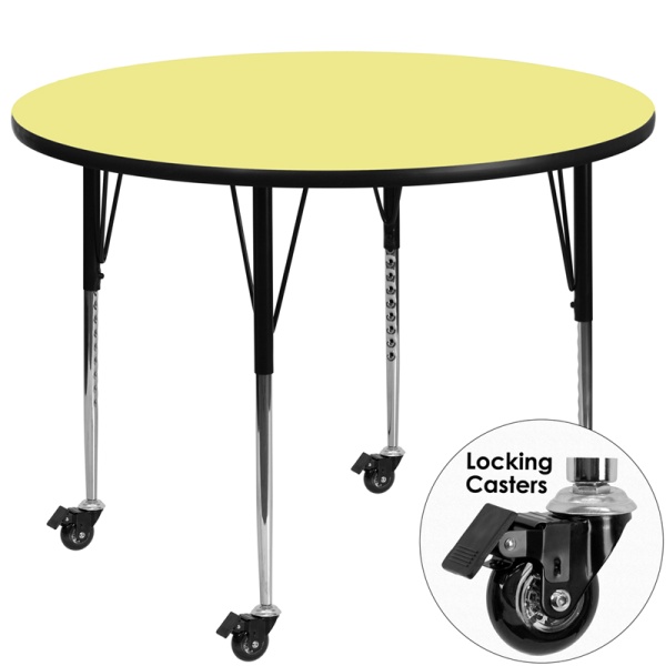 Mobile-42-Round-Yellow-Thermal-Laminate-Activity-Table-Standard-Height-Adjustable-Legs-by-Flash-Furniture