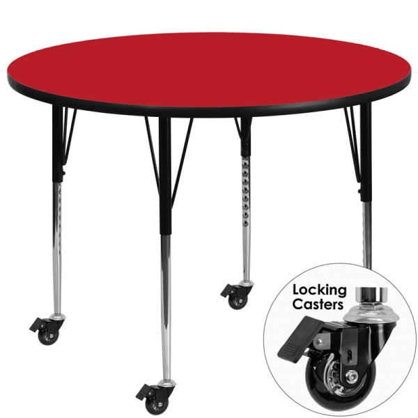 Mobile-48-Round-Red-HP-Laminate-Activity-Table-Standard-Height-Adjustable-Legs-by-Flash-Furniture