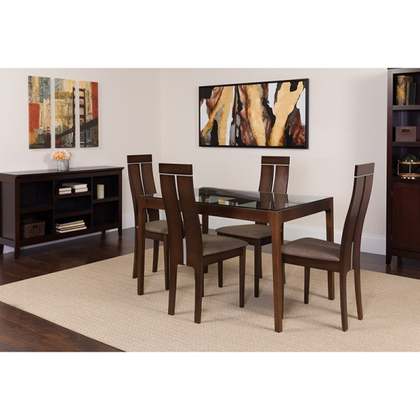 Montclair-5-Piece-Espresso-Wood-Dining-Table-Set-with-Glass-Top-and-Clean-Line-Wood-Dining-Chairs-Padded-Seats-by-Flash-Furniture