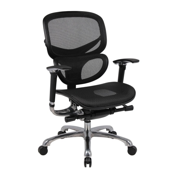 Modern Office Chair With Chrome Arms White - Boss Office Products