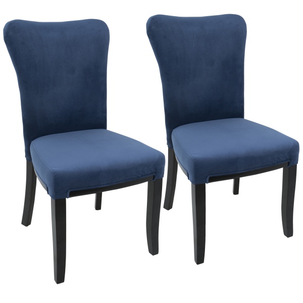 Olivia-Contemporary-Dining-Chair-in-Espresso-Wood-and-Navy-Blue-Velvet-by-LumiSource-Set-of-2