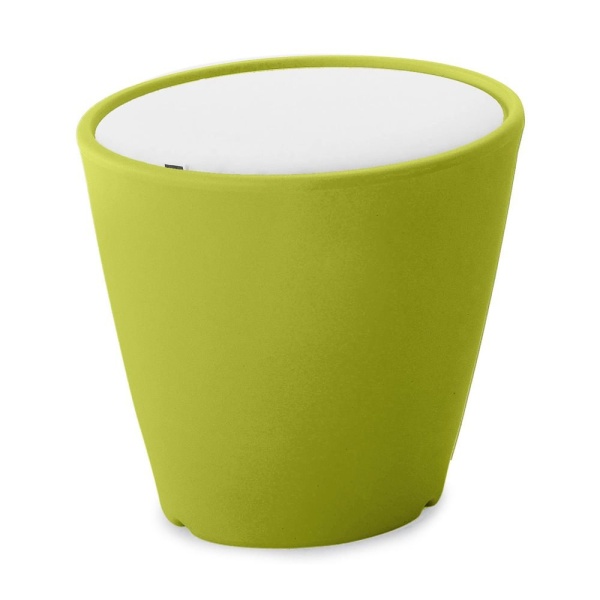 Omnia-Outdoor-Garden-Stool-with-White-Cushion-Top-Finish-and-Green-Finish-by-Domitalia