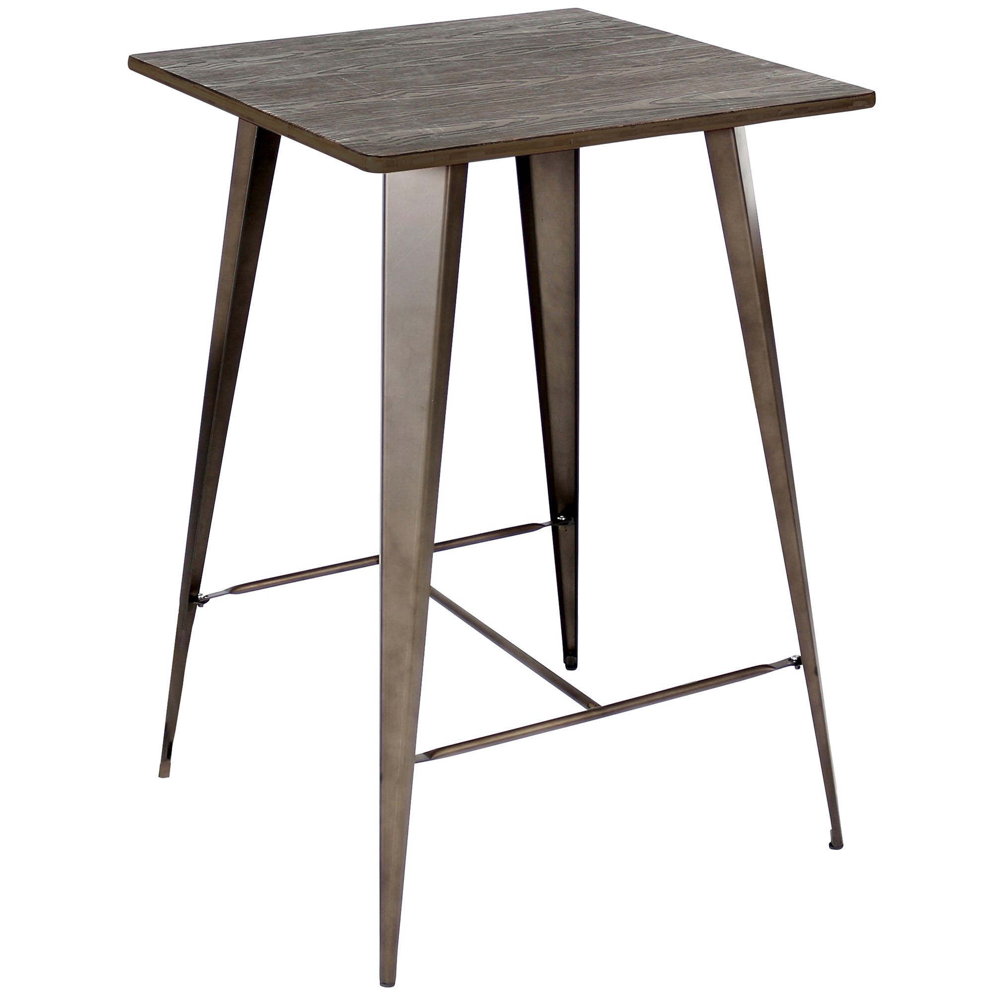 Oregon Bar Table in Antique Espresso by LumiSource Madison Seating